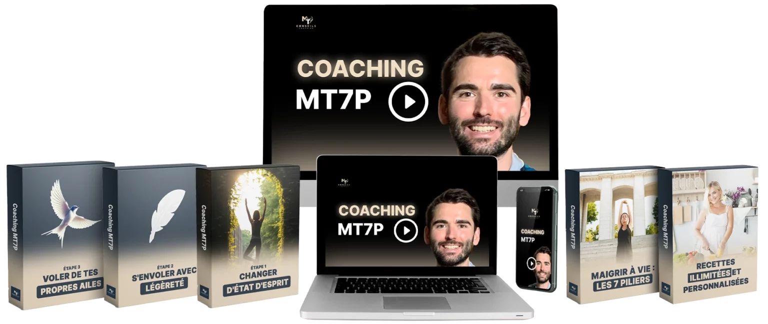 Présentation complète du programme de coaching en ligne MT7P avec vidéos et guides étape par étape.