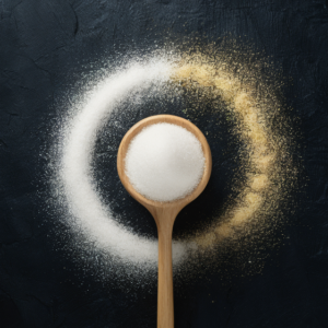 Cuillère de sucre illustrant les aliments à limiter pour perdre du poids selon les conseils nutritionnels