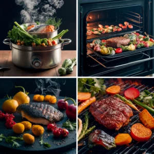 Techniques de cuisson saines : vapeur, four, grillades pour préserver les nutriments et améliorer l’alimentation