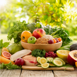 Aliments sains variés pour adopter de bonnes habitudes alimentaires et perdre du poids sans frustration