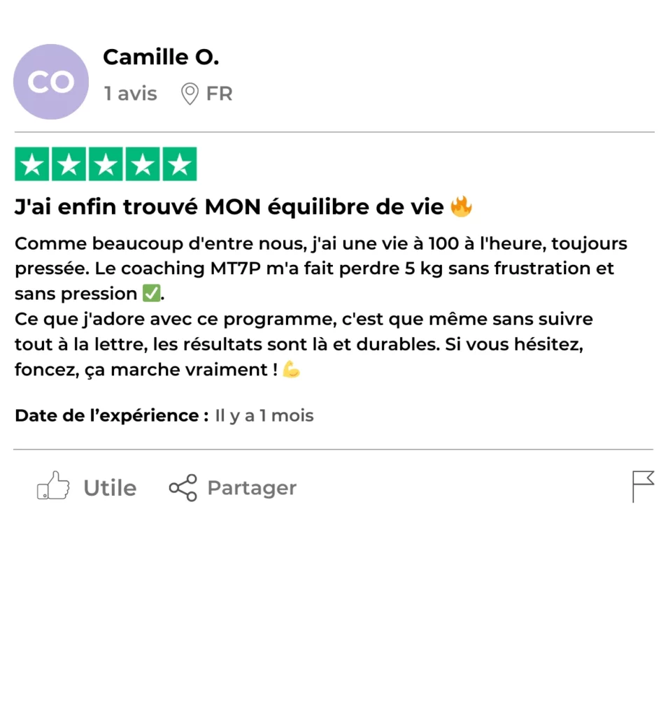 Témoignage de Camille O. sur le coaching MT7P.