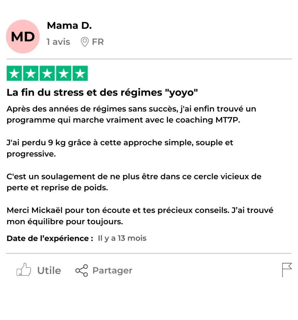 Témoignage de Mama D. sur le coaching MT7P.