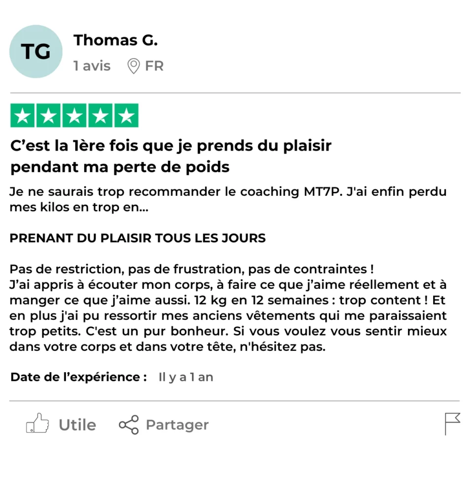 Thomas G. parle de sa perte de poids avec MT7P.